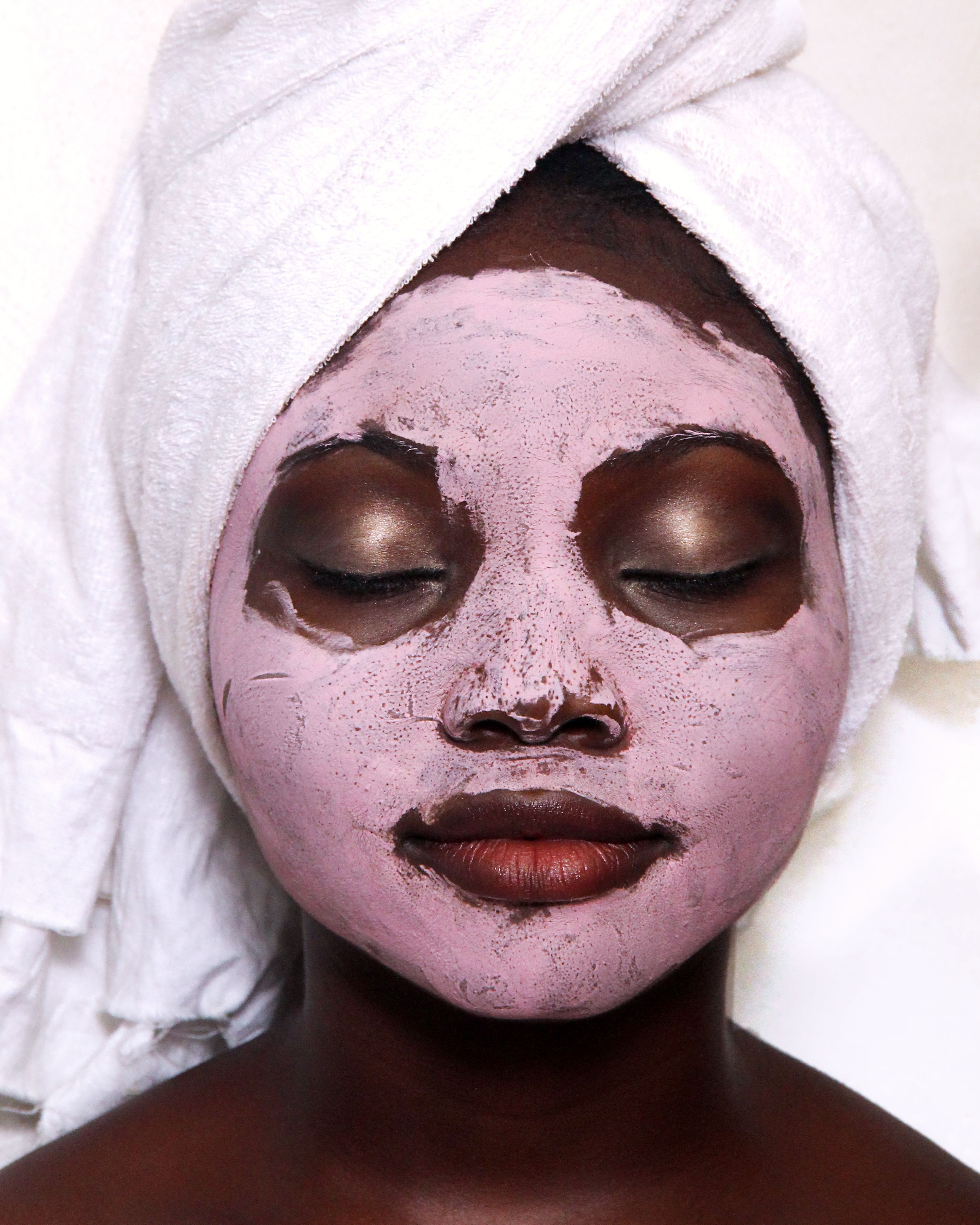 Detoxifying charcoal mask facial treatment at Mesopotamia Spa