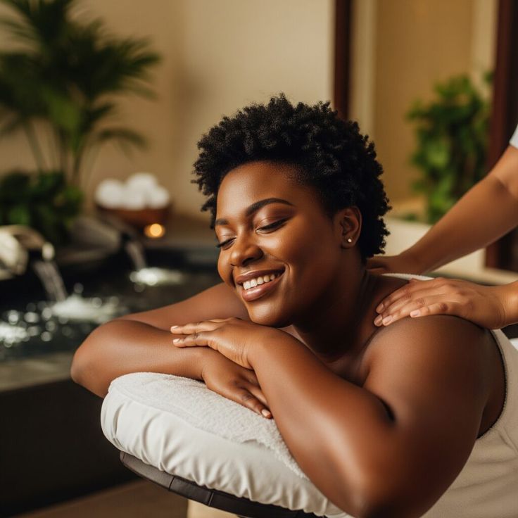 Client having her hair washed at the Mesopotamia Spa hair salon